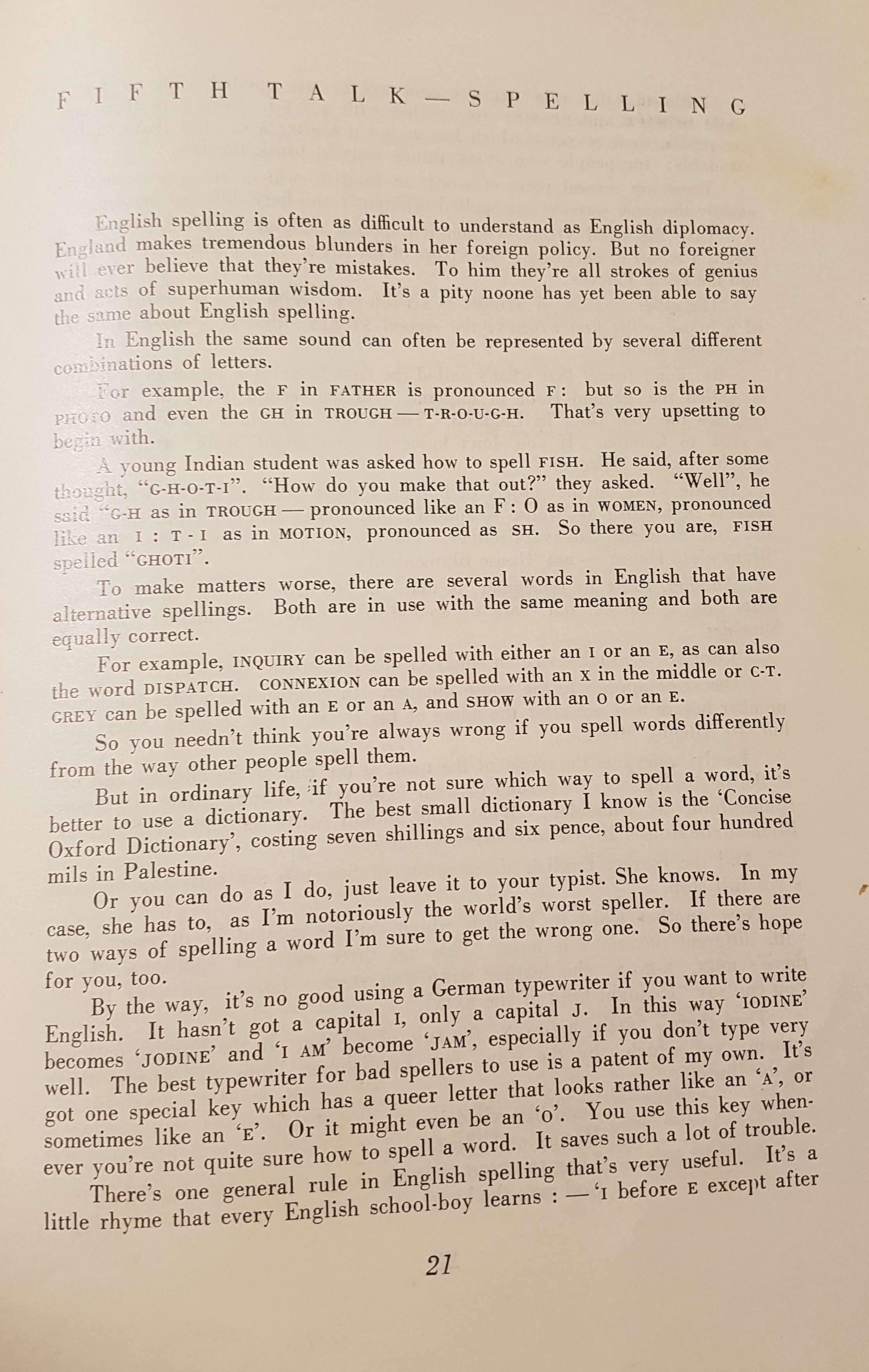   Photo: Let's Speak English  page 21