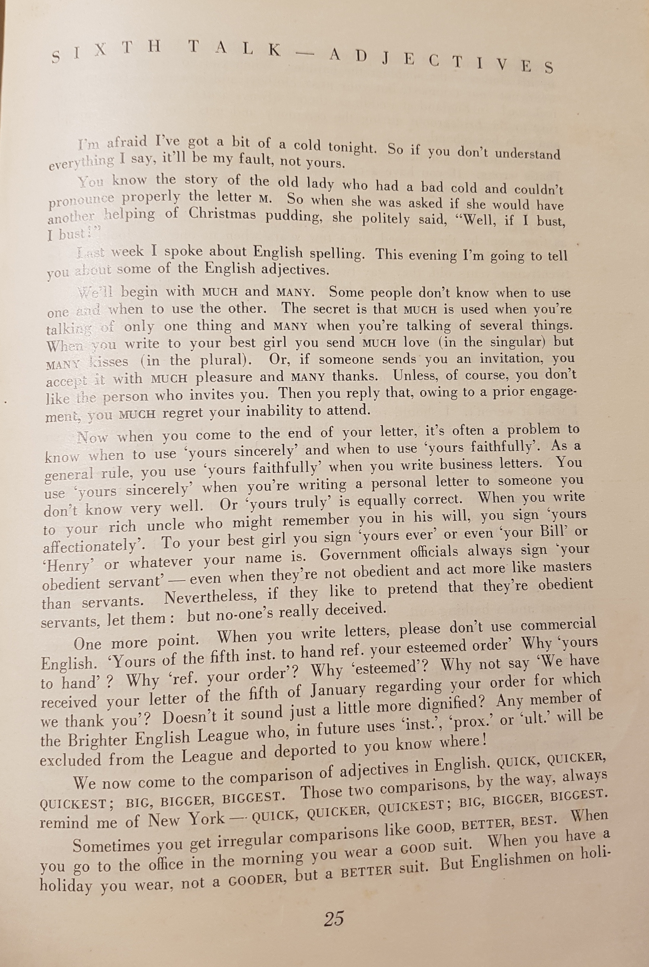   Photo: Let's Speak English  page 25