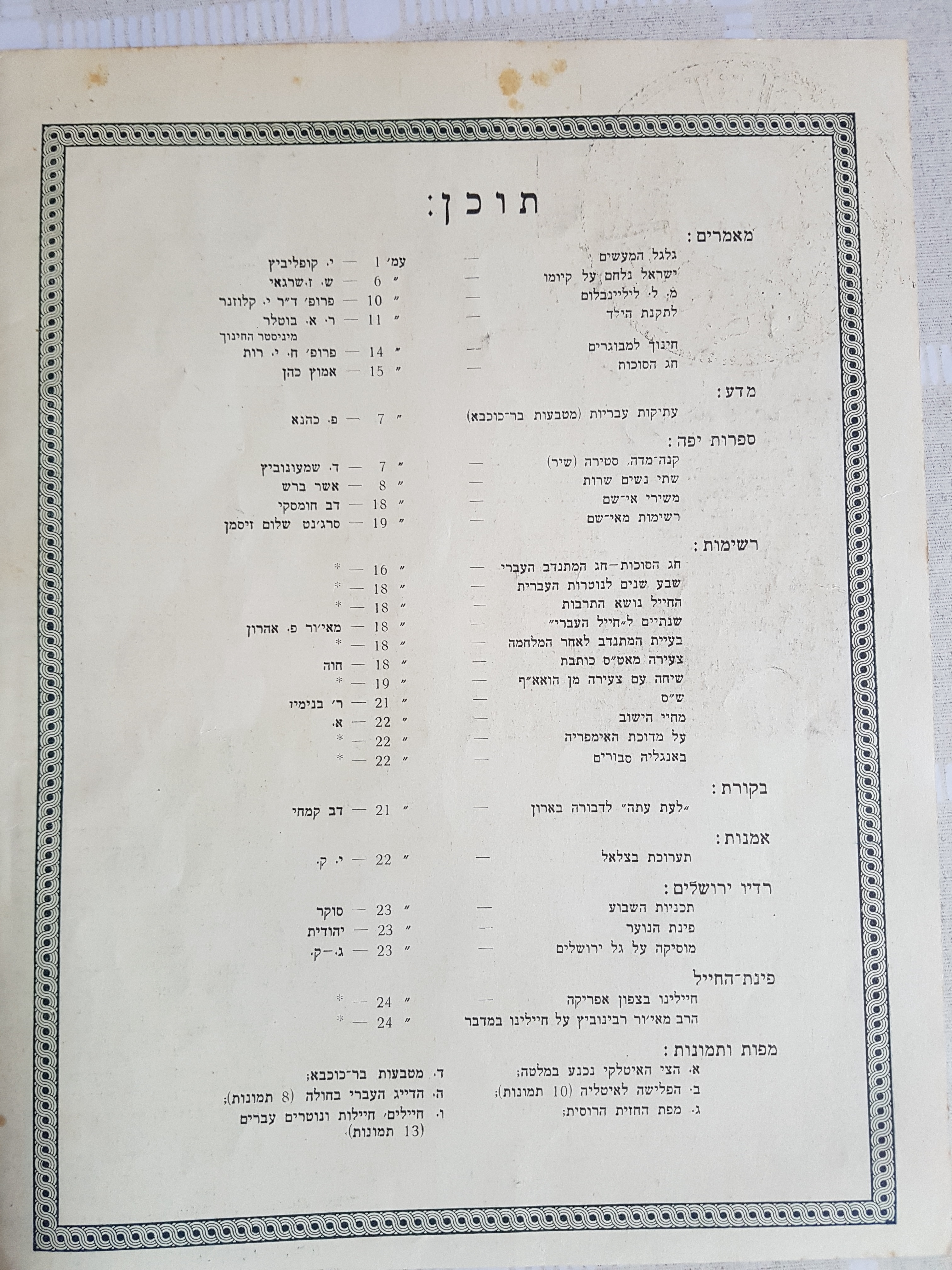   Photo: Inside Front Cover