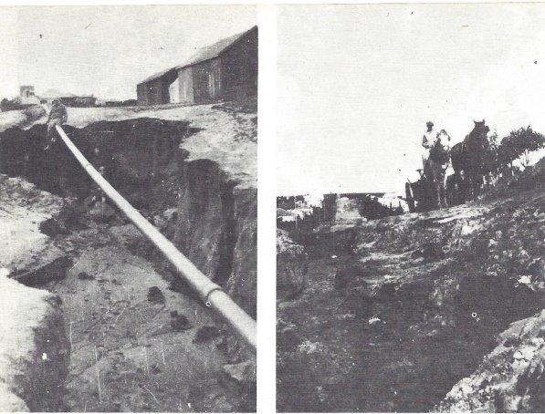  מראה הרחובות השרון (וייצמן) והרצל ב-1929  