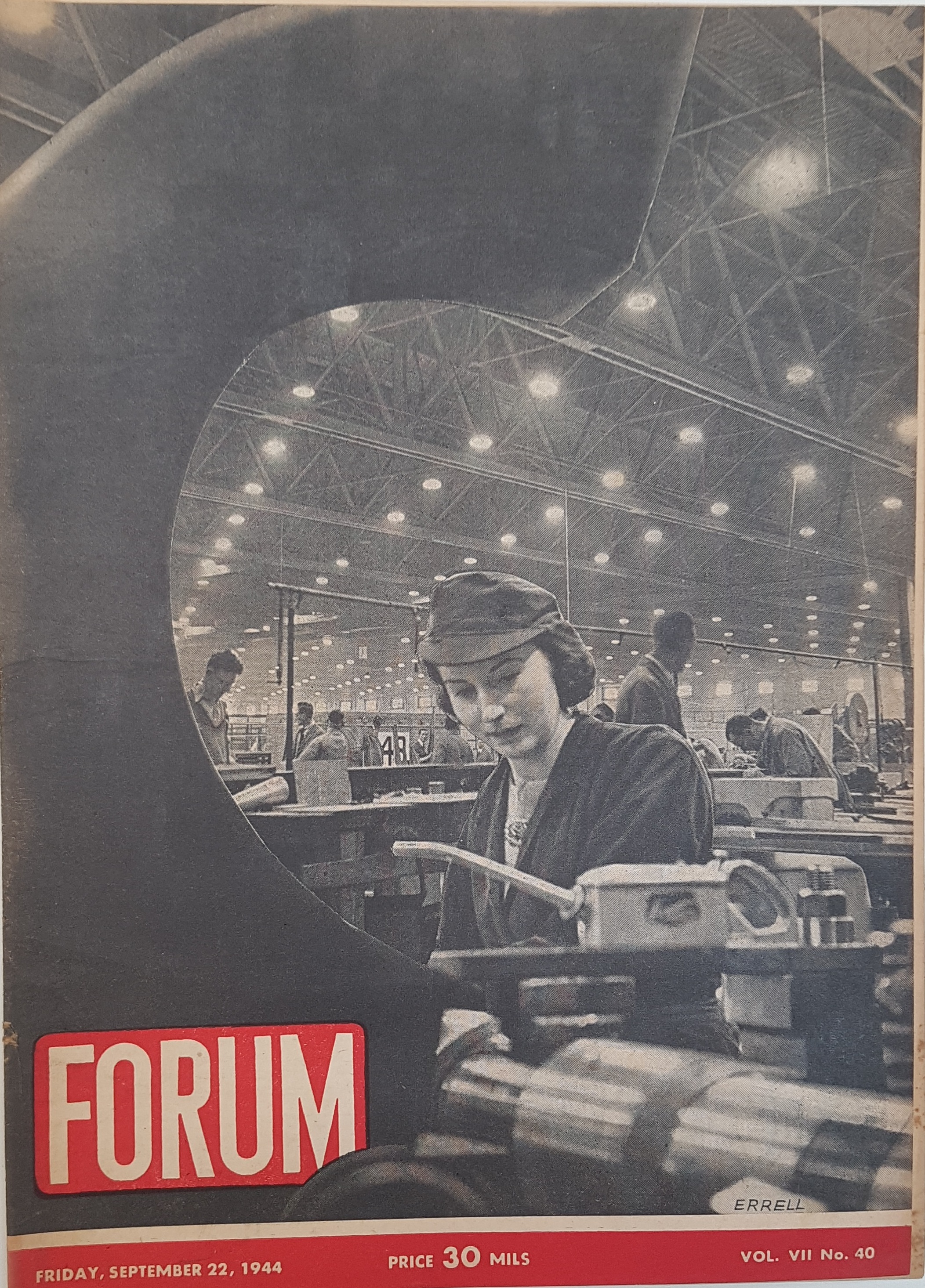 cover page of Hagalgal Vol 7, No 40, Friday, September 22, 1944