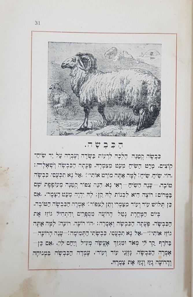  ספרנו, ספר ראשון, מהדורה שמינית,  עמ' 31, 1920